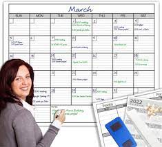 White Board Wall Calendar