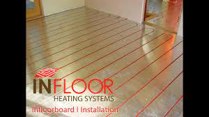 grooved plywood floor heating systems