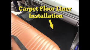 how to install carpet floor liner 95