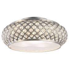 Brighten your home when you shop online on walmart.ca! Winvian 6 Light Brushed Stainless Steel Led Flushmount Ceiling Light With Crystal Accents Ceiling Lights Flush Mount Ceiling Lights Flushmount Ceiling Lights