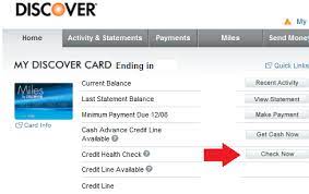 discover card credit health check