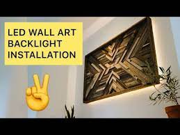 Led Wall Art Backlight Installation