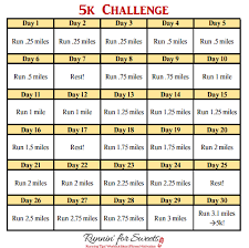 5k challenge free 30 day 5k training