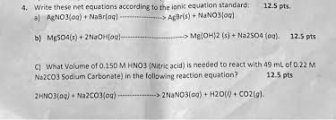 Solved Write These Net Equations