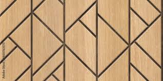 Wooden Wall Panel Abstract Geometric