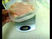 How big is an ounce of chicken breast?