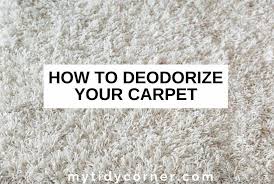 easy ways to remove carpet odors