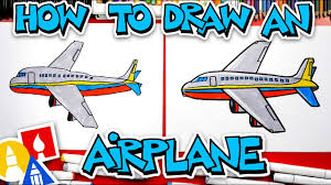 how to draw an airplane you