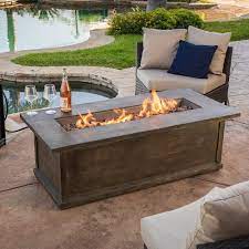 Outdoor fire it coffee table 44 rectangle propane fire pit with waterproof cover 55,000 btu grey fire pit propane with aluminium alloy table top (44 +wind glass+cover, grey) 4.3 out of 5 stars 88 $569.00 $ 569. Fire Pit Tables Insteading Fire Pit Coffee Table Rectangular Fire Pit Fire Pit Backyard