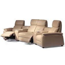 4 Seater Reclining Leather Sofa