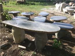 Stone Table Garden Indonesia Grey