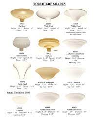 torchiere glass shades the lighting