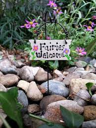 Fairy Garden Sign Fairies Welcome