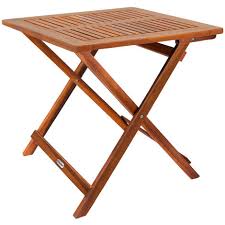 Garden Side Table Wood 46x46cm Balcony