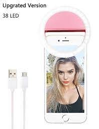 Lst Selfie Light Rechargeable 38 Led Dimmable Clip Ring Selfie Light Selfie Ring Light Light Ring