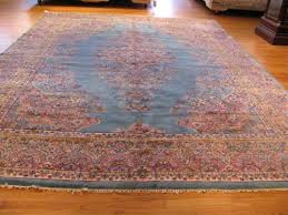 pink kerman fl persian rug wool