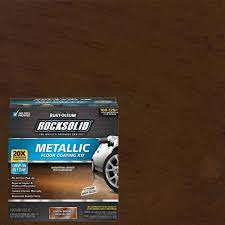 metallic earth brown garage floor kit