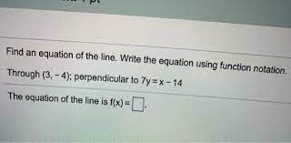 Solved Pl Find An Equation Of The Line