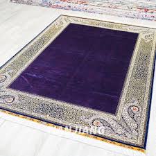 5 5 x8 handmade silk purple carpet