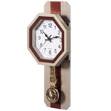 Pendulum Plastic Wall Clock