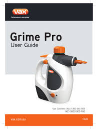 vax grime pro user manual pdf