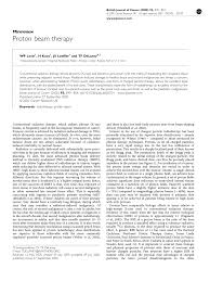 pdf proton beam therapy