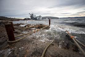 Media captionthe knm helge ingstad takes in water amid fears that it might sink. Accident With Frigate Knm Helge Ingstad The Independent Barents Observer
