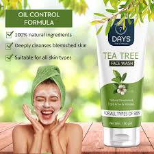 7days tea tree facewash for acne and