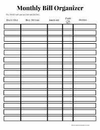033 Monthly Budget Template Excel Free Download Printable