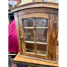 Small Vintage Wooden Wall Cabinet