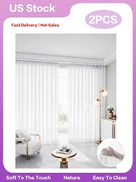 2 Sets Of Sheer Window Curtains Panel