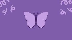 purple erfly cute pc