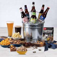 microbrew beer bucket gift basket by