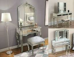 mirrored dressing table makeup set