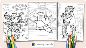 26 kung fu panda coloring pages free