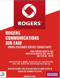 Get access to email, news, entertainment, video, sports and more. Rogers Communication Job Fair Toronto Community Employment Services