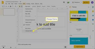 how to change theme colors in google slides
