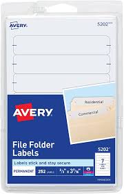 Create a shipment on ups.com Amazon Com Avery File Folder Labels Laser And Inkjet Printers 1 3 Cut White Pack Of 252 05202 Office Products