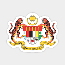 Malaysia shadowed textured wavy flag and coat of arms against white, vector art illustration, image contains transparency malaysia shadowed textured wavy. Coat Of Arms Of Malaysia Coat Of Arms Of Malaysia Aimant Teepublic Fr