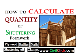 to calculate the quantity of shuttering