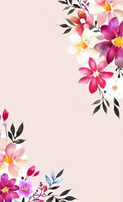 pink flowers on a pink background wallpaper