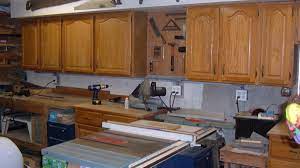 recycling kitchen cabinets into garage