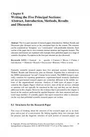 Column subheadings (for example categories or variables). 014 Writing The Five Principal Sections Abstract Introduction Methods Results And Discussion Essay Forum L Research Paper Section Of Museumlegs