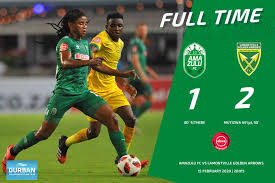 The page also provides an insight on each outcome scenarios, like for example if amazulu win the game, or if golden arrows win the game, or if the match ends in a draw. Full Time Man Of The Match Knox Lamontville Golden Arrows Facebook