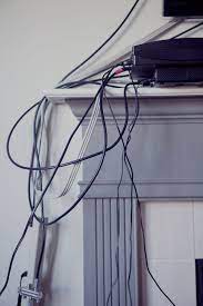Next, measure from the crown molding to the baseboard, and subtract 1 1/2 to leave room for the cables to exit the channel near the baseboards. Hide Tv Wires How To Hide Cords
