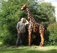 Giraffe Garden Sculpture Buy Wooden