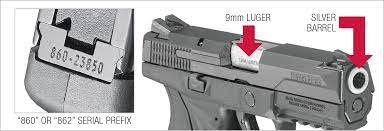 9mm ruger american pistol safety bulletin