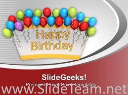 Happy Birthday Theme Powerpoint Template Powerpoint Template