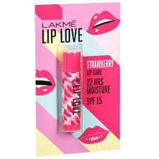 lakme lip love strawberry spf 15