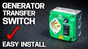 diy generator transfer switch install